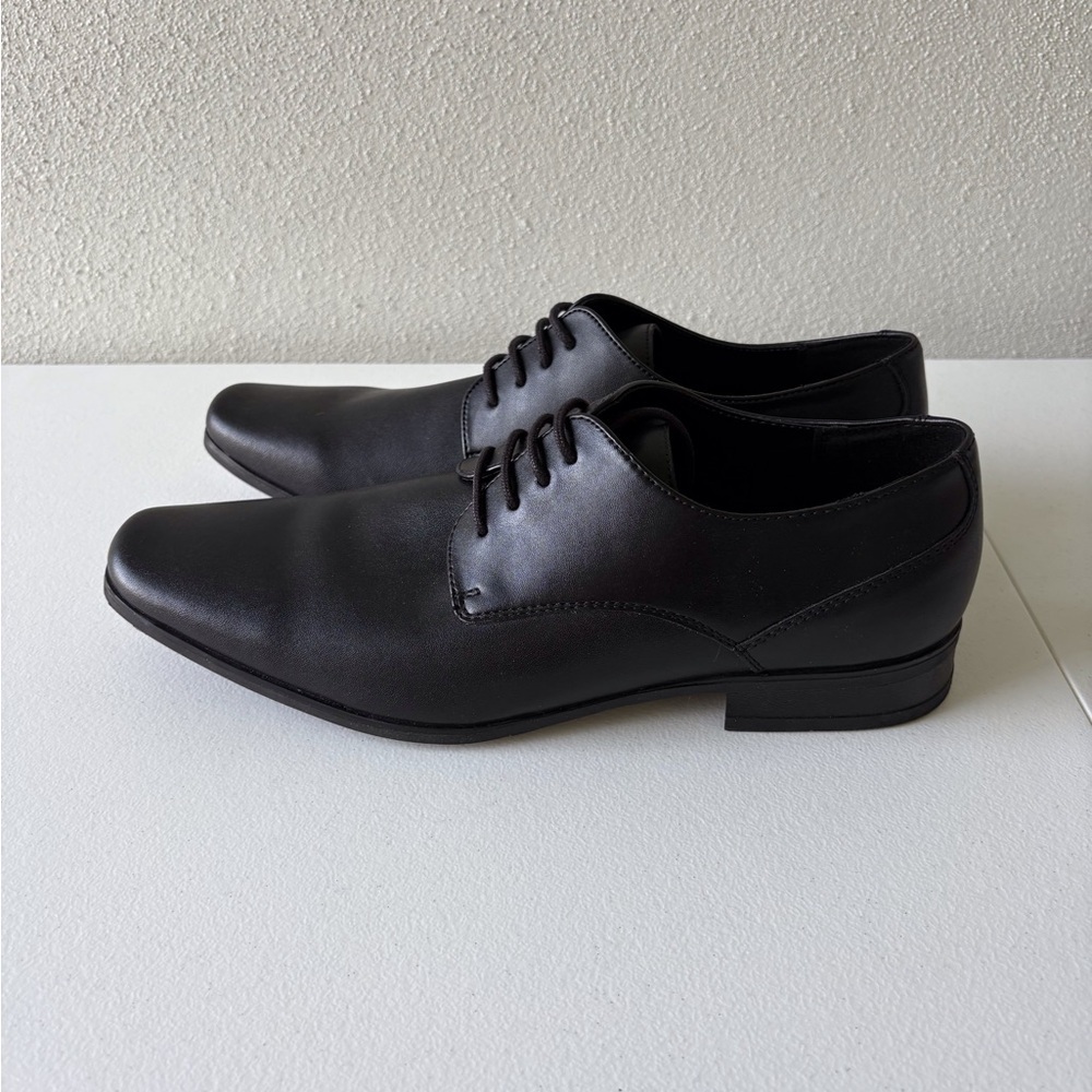 Calvin‎ Klein Brodie2 Black Lace Up Oxford Leather Upper Size 9.5 Office Suit - Picture 3 of 6